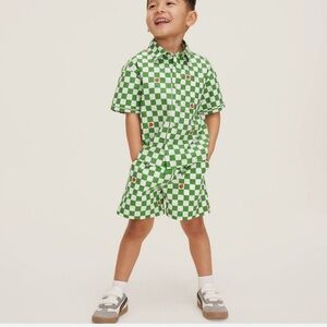 NWT Kate Spade x Target Green Checkered Kids Outfit